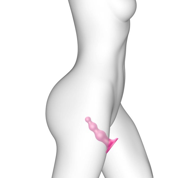 Strap-On-Me Dildo Plug Beads Medium Raspberry - Image 4