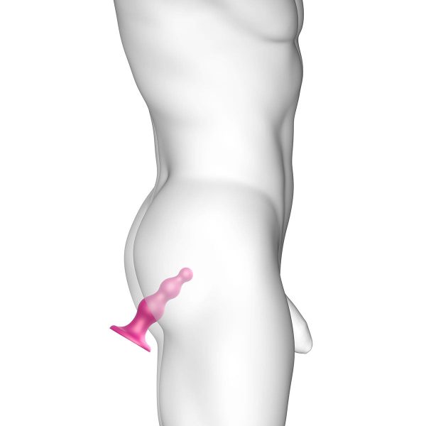 Strap-On-Me Dildo Plug Beads Large Raspberry - Image 3