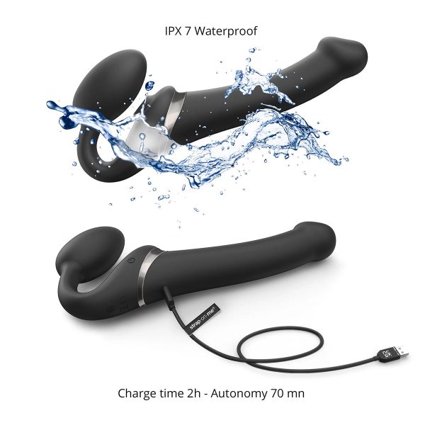 Strap-On-Me Multi Orgasm Bendable Strapless Strap-On Black Small - Image 5