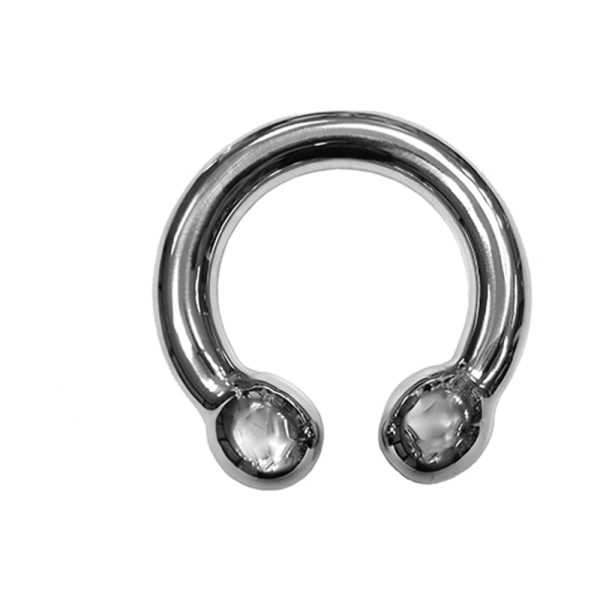 Rouge Stainless Steel Horseshoe Cock Ring (50mm) - Image 2
