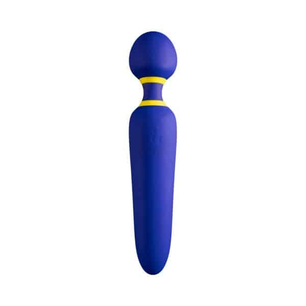 ROMP Flip Rechargeable Silicone Wand Massager Blue - Image 4