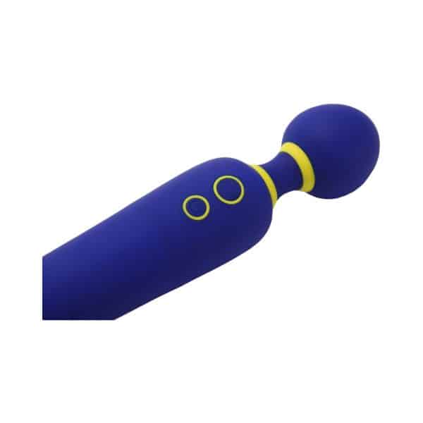 ROMP Flip Rechargeable Silicone Wand Massager Blue - Image 7