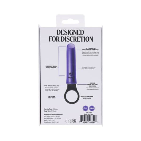 Merci Power Play with Silicone Grip Ring Violet - Image 2